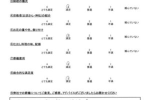 アンケート